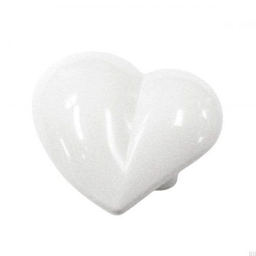 Gałka meblowa Heart Biała