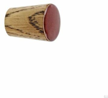 Gałka meblowa Simple Cone Drewniana Emaliowana Jasna Brązowa Olej Przyciemniający
