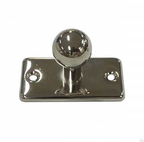 Gałka meblowa z podstawką 5320 Nikiel polerowany