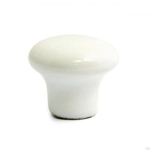 Gałka meblowa 1002 25 Porcelanowa biała