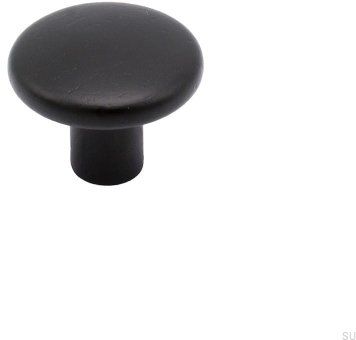 Gałka meblowa Brutus Czarna drewniana