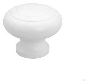 Gałka meblowa Rillan 44 Drewniana biała