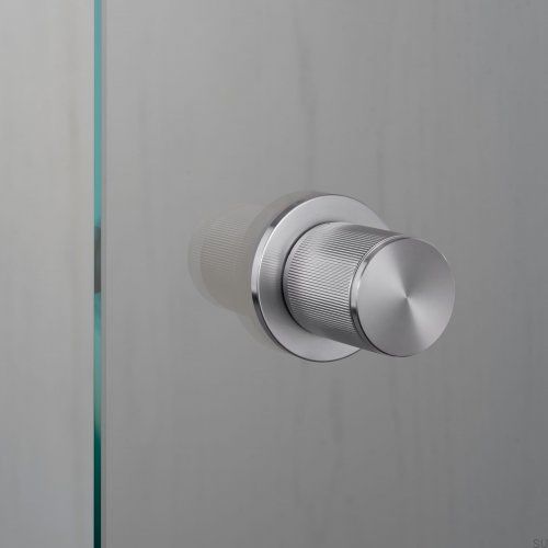 Gałka drzwiowa jednostronna Linear Fixed Stalowa