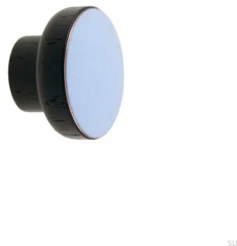 Gałka meblowa Simple Black 40 Drewniana Emaliowana Jasna Niebieska