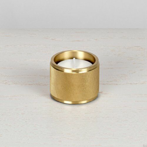 Świecznik pojedynczy Tealight Mosiężny