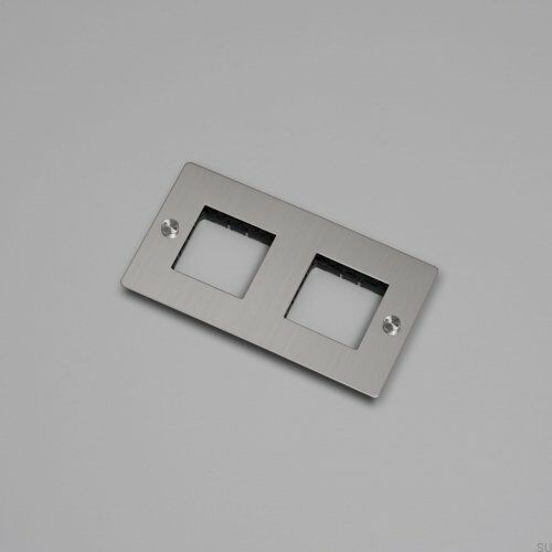 Ramka 2G Wall Plate Stalowa Standard europejski
