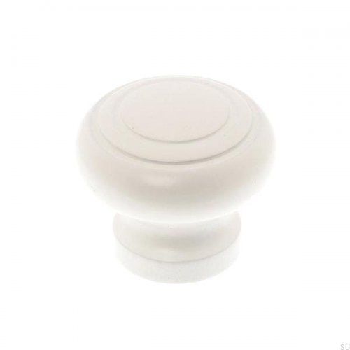 Gałka meblowa 9255 45 Drewniana biała