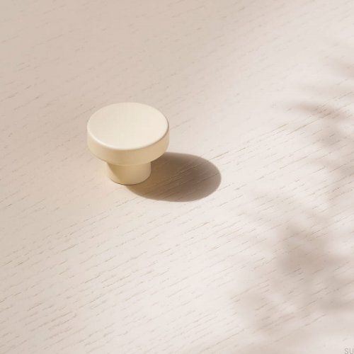 Gałka meblowa Circular Metalowa Kremowa