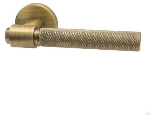 Klamka drzwiowa Helix 200 Metalowa Antyczny brąz Standard europejski