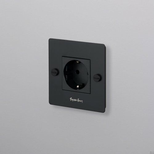 Gniazdo pojedyncze 1G Socket Czarne Standard europejski