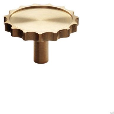 Gałka meblowa Lexi L Mosiężna Szczotkowana Nielakierowana