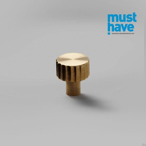 Gałka meblowa Lexi XS Mosiężna Szczotkowana Nielakierowana