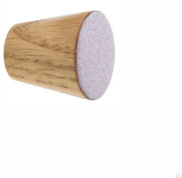 Gałka meblowa Melange Drewniana Czerwona Emaliowana - Olej Bezbarwny Półmat