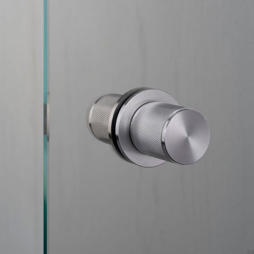 Gałka drzwiowa dwustronna Linear Fixed Stalowa