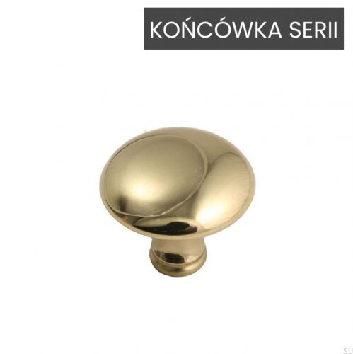 Gałka Meblowa 3540 Złota Polerowana Lakierowana