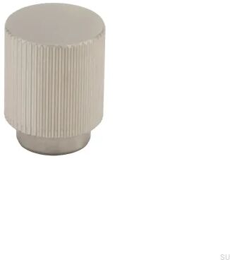 Gałka meblowa Helix Stripe 38 Srebrna Metalowa Szczotkowana