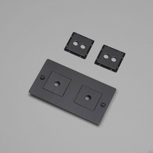 Ramka z wypełnieniem pozioma 2G Wall Plate Palony Brąz Standard europejski