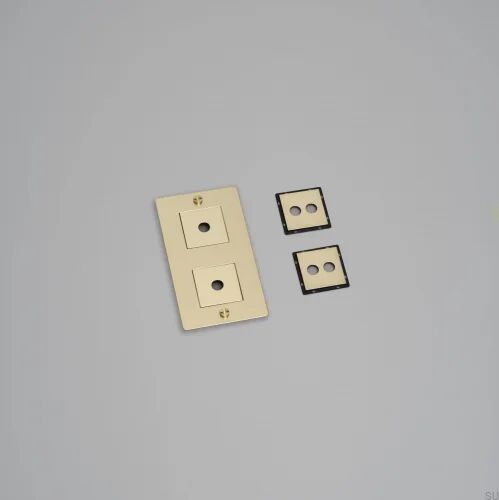 Ramka z wypełnieniem pionowa 2G Wall Plate Mosiężna Standard europejski