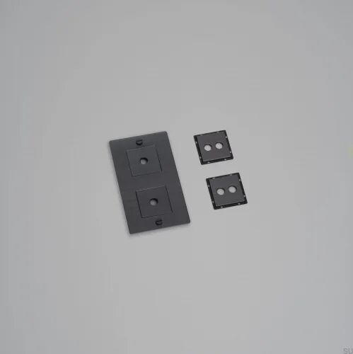 Ramka z wypełnieniem pionowa 2G Wall Plate Palony Brąz Standard europejski