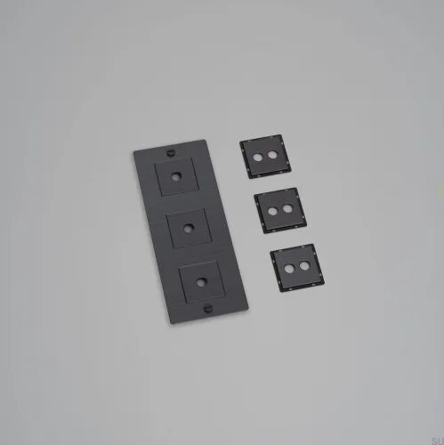 Ramka z wypełnieniem pionowa 3G Wall Plate Palony Brąz Standard europejski
