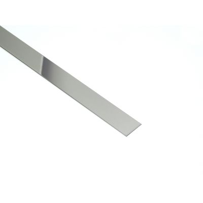 Profil Decor listwa do glazury płaskownik 2x270 cm stal nierdzewna srebrny poler
