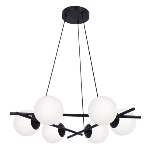 Arton lampa wisząca 6-punktowa czarna K-4967