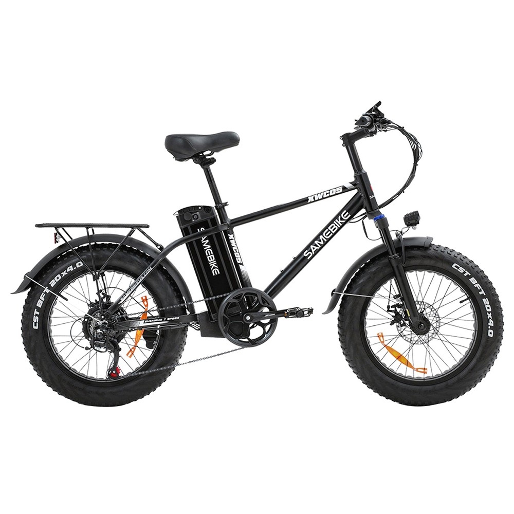 SAMEBIKE XWC05 Electric Mountain Bike 20'' Tire 750W Brushless Geared Motor 13Ah Battery 35km/h Max Speed - Silver