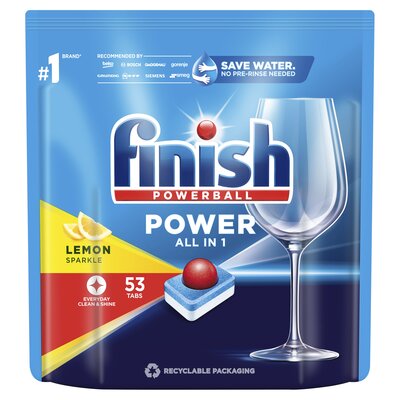 Finish Tabletki do zmywarki Power All-in-1 Lemon 53 szt.