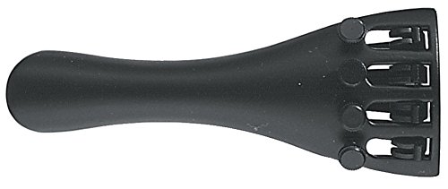 Wittner Violin uchwyt na struny 1/4, 4 tunery, śruby do strojenia precyzyjnego, czarny, metal lekki