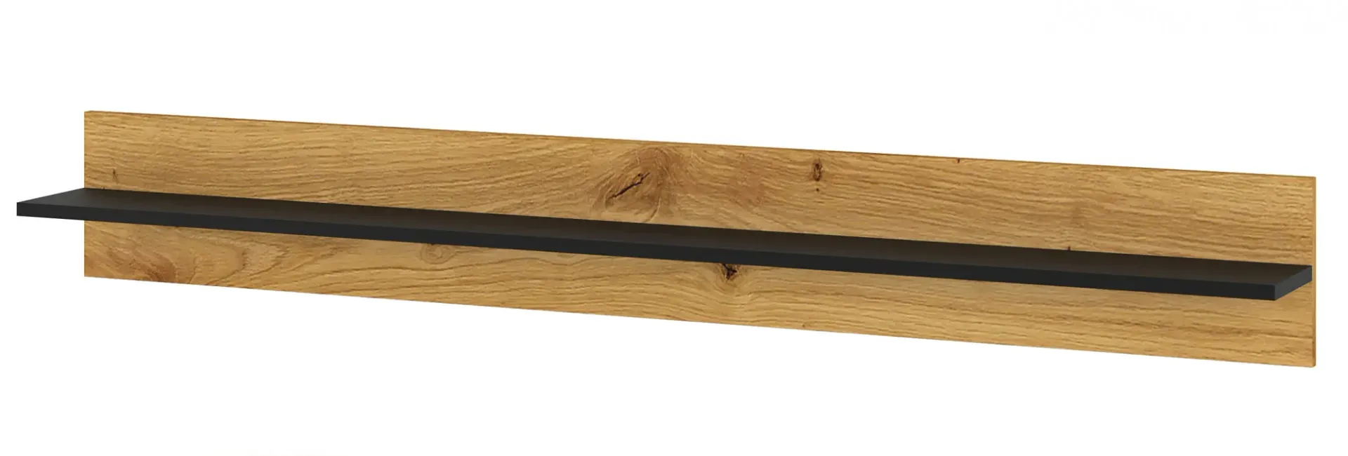 Półka wisząca 151 cm czarna + dąb artisan Z2-W56