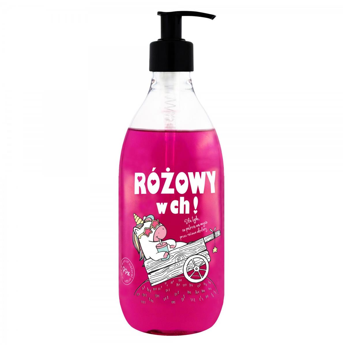 LaQ - SHOTS! - Żel do mycia ciała i rąk - Różowy w ch! - 500 ml
