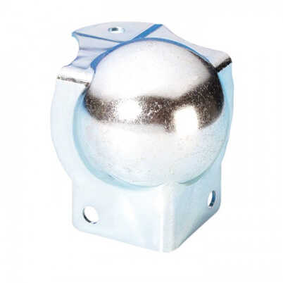 Adam Hall 4129 - Narożnik kulkowy, średni, zintegrowany z profilem L 47 mm, zagięty, 30 mm 4129