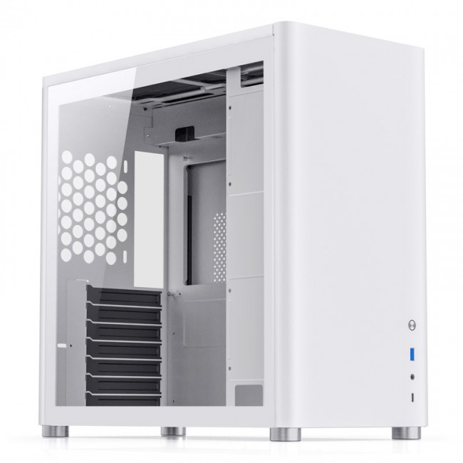 Jonsbo D40 ATX, Tempered Glass - biała