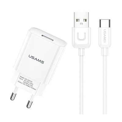 Usams T21 Szybka Ładowarka + Kabel 1M Type-c