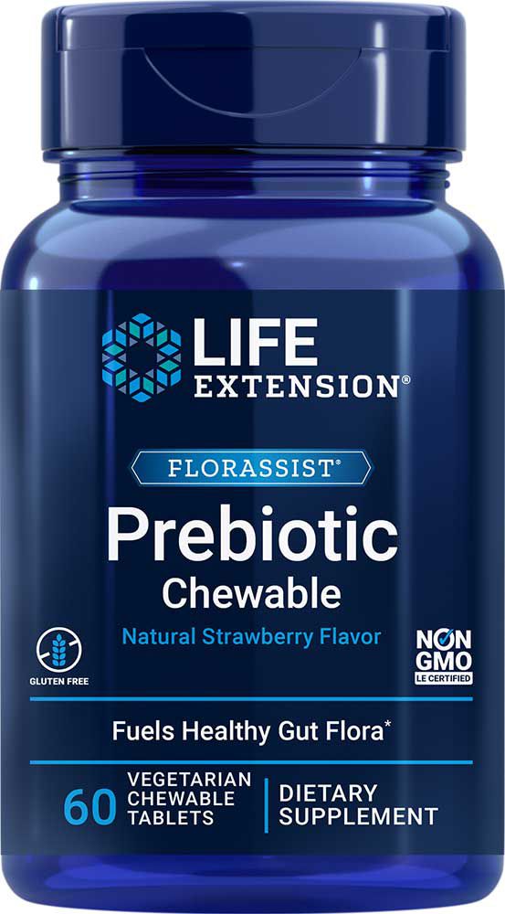 FLORASSIST® Prebiotyk do ssania (truskawkowy), 60 tabl.