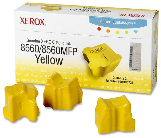 Oryginał Kostki barwiące Xerox 108R00725 do Xerox ColorQube 8560 | 3 000 str. | yellow