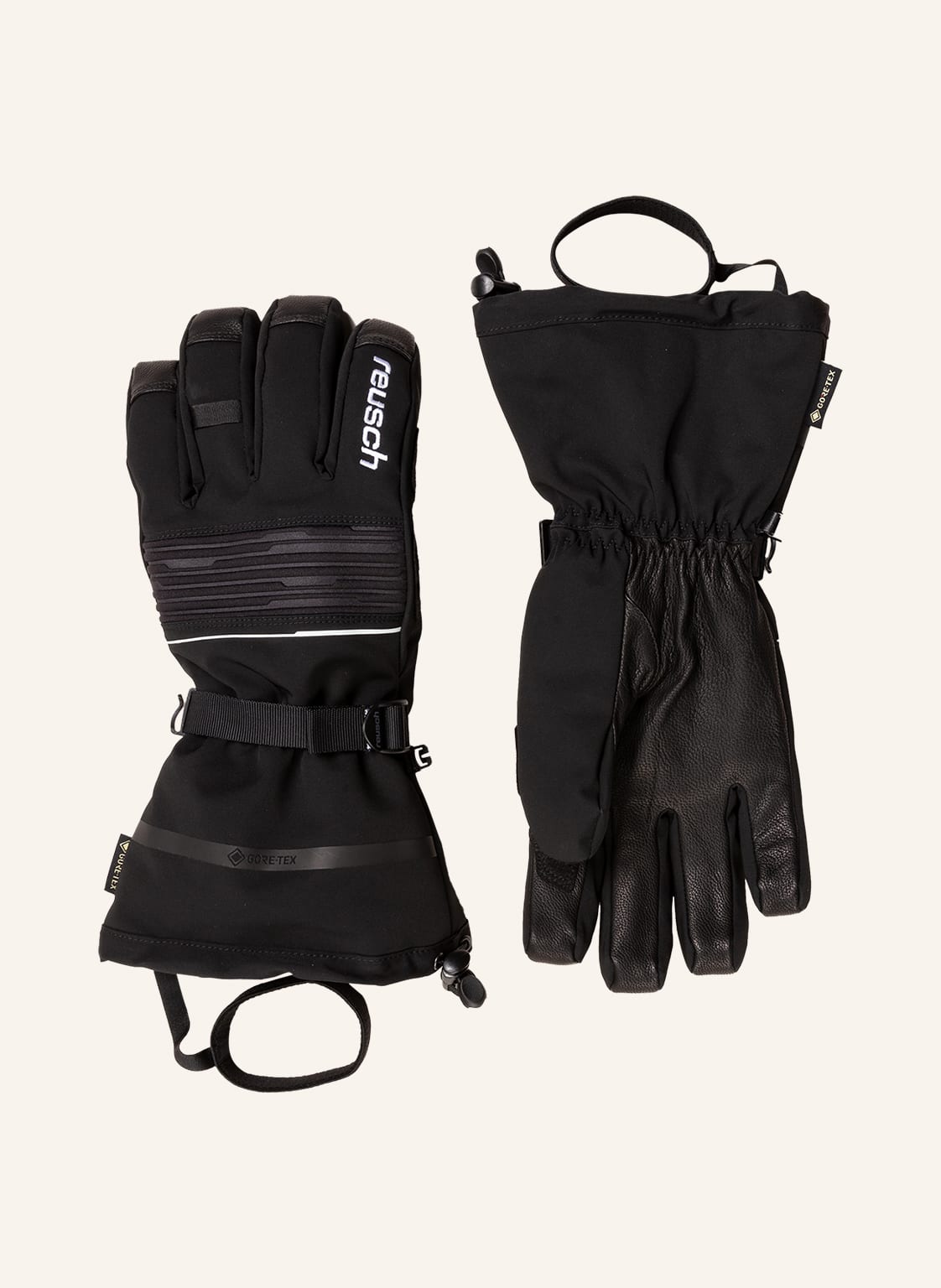Reusch Rękawiczki Narciarskie Isidro Gtx Ze Skórą schwarz