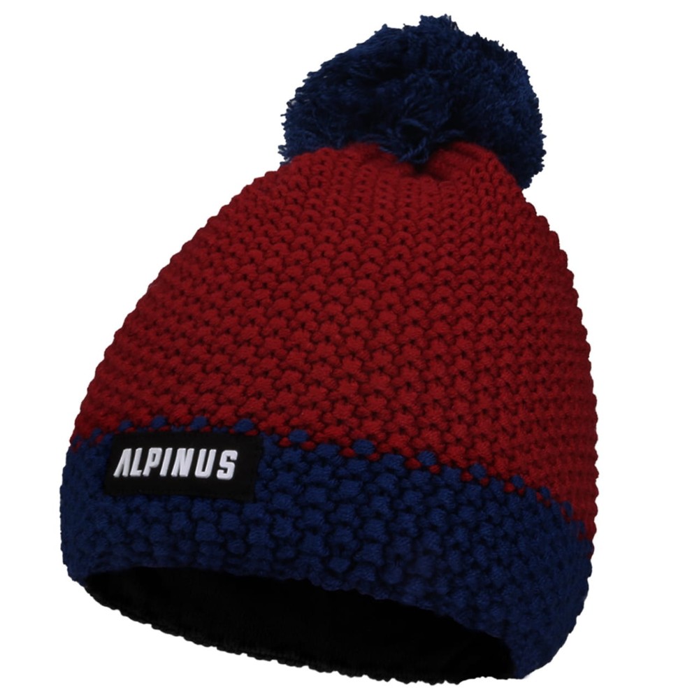 Czapka z merino Alpinus Mutenia Hat czerwono-granatowy