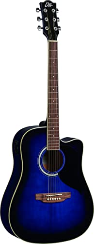 Eko RANGER CW EQ BLUE SUNBURST, Gitara Akustyczna z Korektorem, Niebieski Kolor Sunburst