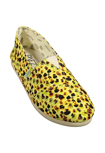 Paez Damskie klasyczne nadruki Flower Power Espadryle, Amarillo, 5 UK, Amarillo, 38 EU