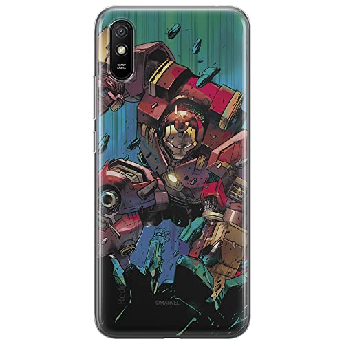 ERT GROUP etui na telefon Xiaomi REDMI 9A, case oryginalny i oficjalnie licencjonowany przez Marvel, wzór Iron Man 018, optymalnie dopasowane, plecki z TPU