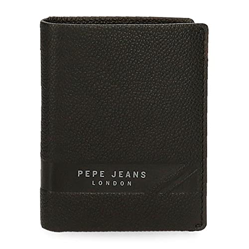 Pepe Jeans Basingstoke Pionowy portfel z Portmonetką, Jedyny w swoim rodzaju, Czarny, única, Portfel pionowy