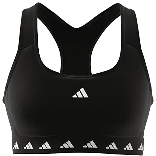 adidas, PWR Ms TF, biustonosz sportowy, czarny, Mac, damski