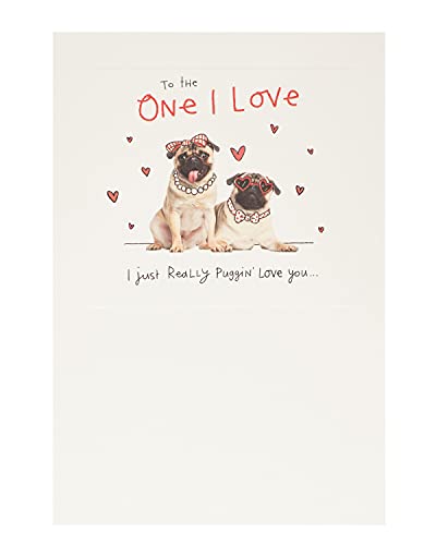Kartka walentynkowa One I Love Really Puggin Love You