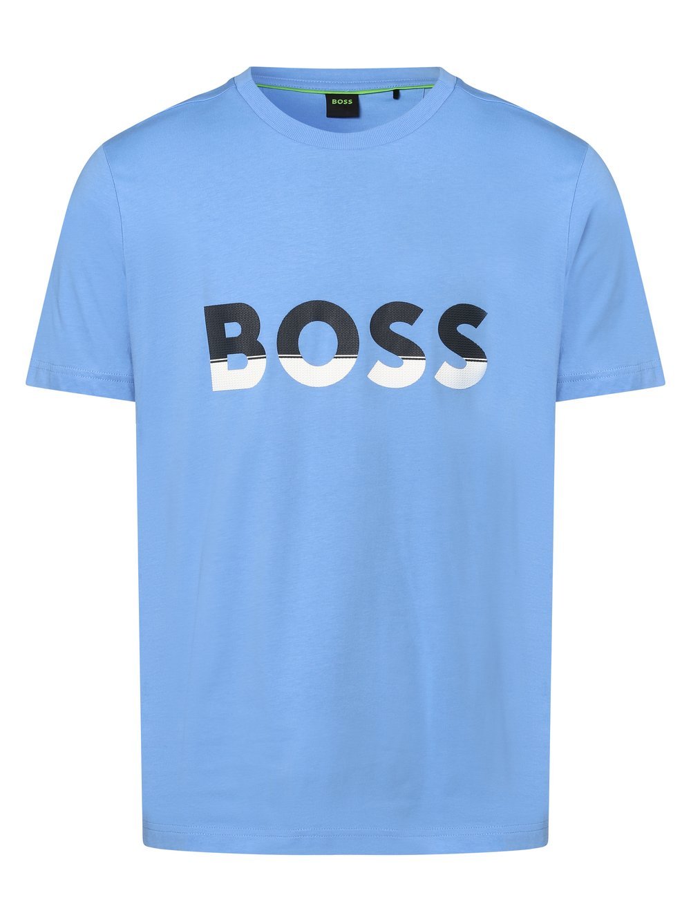 BOSS Green - T-shirt męski  Tee 1, niebieski