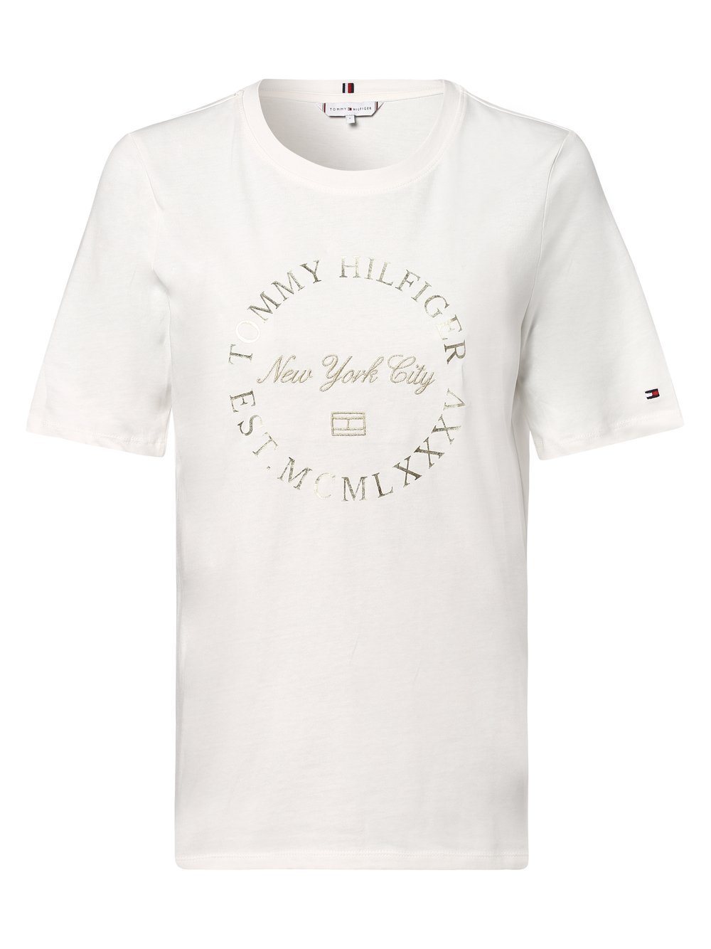 Tommy Hilfiger - T-shirt damski, biały