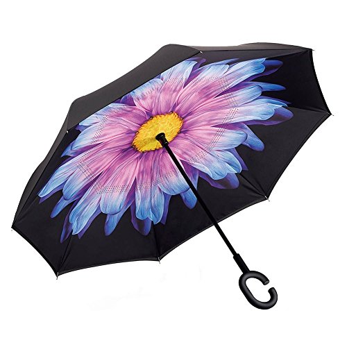 CZAS SPRZEDAŻY Odwrotny Parasol Odwracalny Wiatroszczelna Z Otwarciem Strzelanie Przeciwnie Deszcz