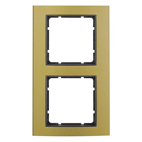 Hager polo Ramka 2-krotna Berker B.3 alu złoty/antracyt 10123016 10123016