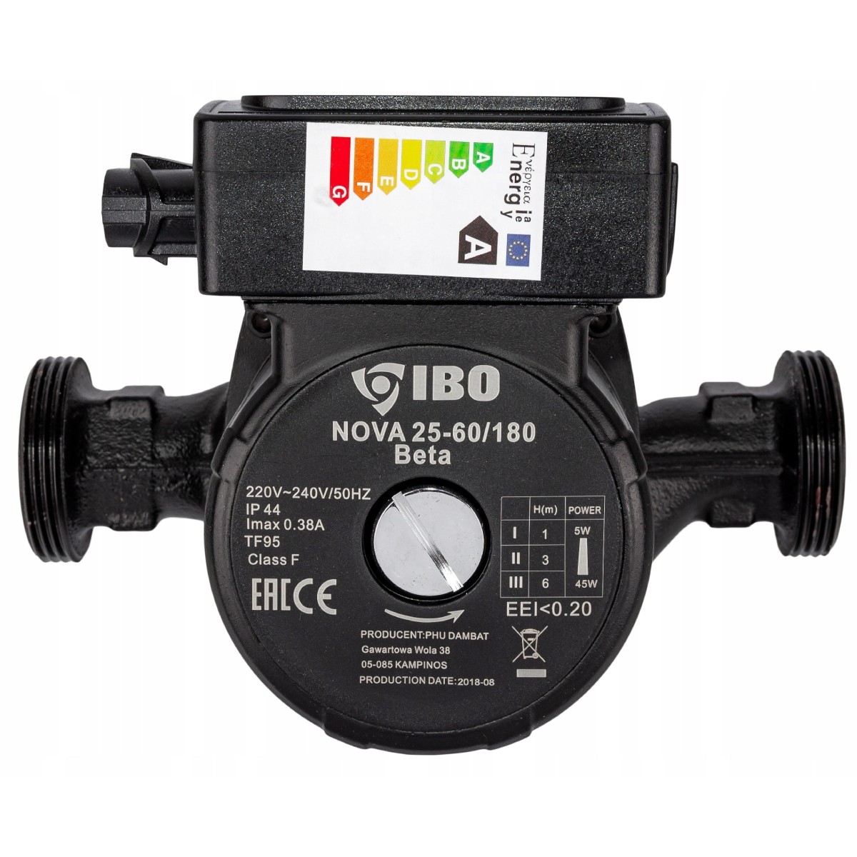 Pompa obiegowa elektroniczna Ibo Nova 25-60/180 + śrubunki