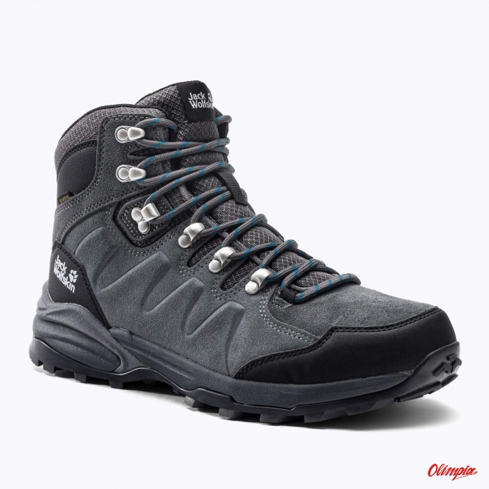 Buty trekkingowe Jack Wolfskin REFUGIO TEXAPORE MID M GREY/BLACK